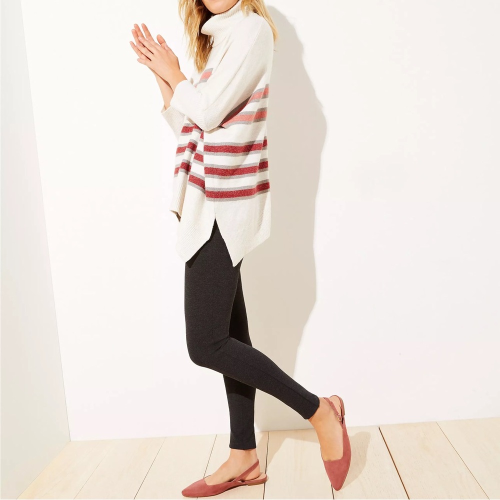 Grey Loft Seamed Ponte Leggings